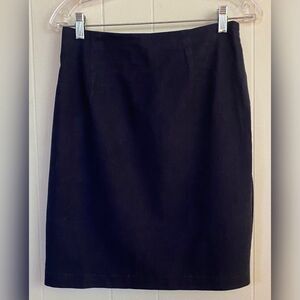 Vintage Clothes Circuit Skirt Size 11 Small Black Linen Blend USA Preppy